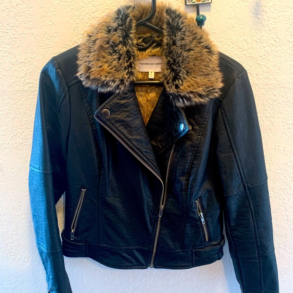 Vegan leather jacket